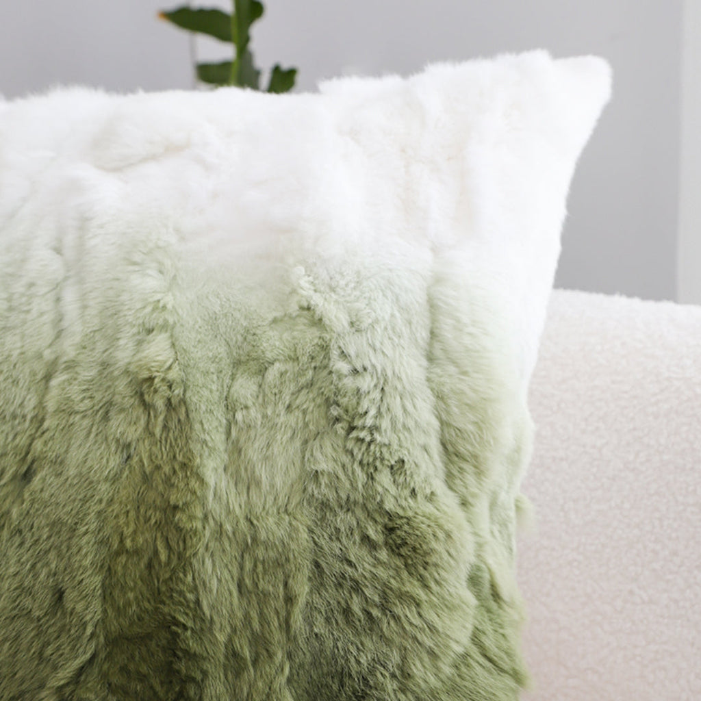 SOGA 2X 45cm Ombre Faux Fur Pillowcase
