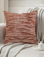 SOGA 2X 45cm Rust-Toned Woven Pillowcase