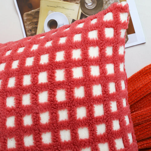 SOGA 2X 17.72in Coral Polka Dot Charm Pillowcases Bright Decorative Cushion Covers