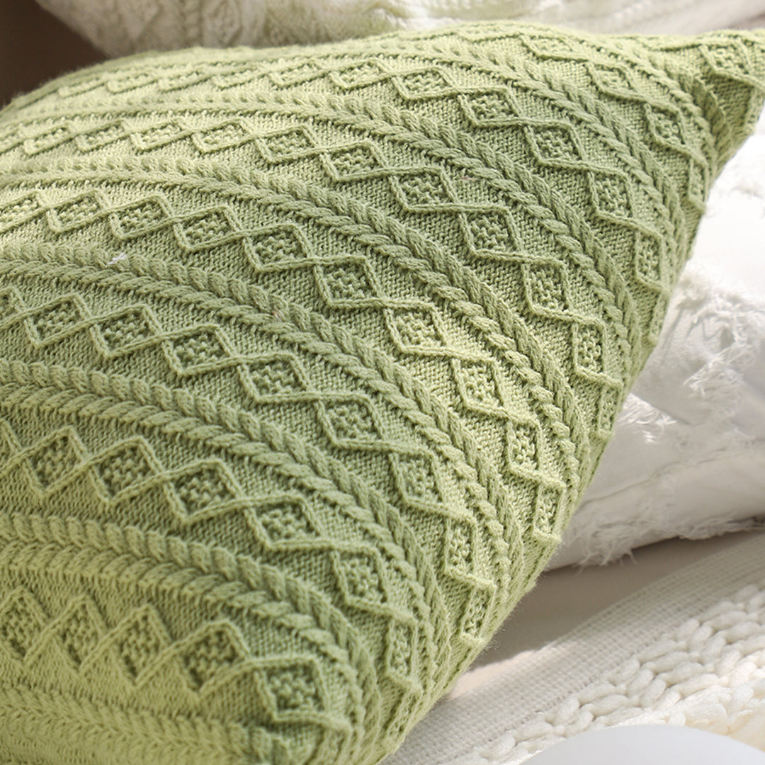 SOGA 45cm Cable Knit Fresh Pillowcase