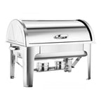 SOGA 4X 3L Triple Tray Stainless Steel Roll Top Chafing Dish Food Warmer