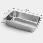SOGA 6X Gastronorm GN Pan Full Size 1/1 GN Pan 15cm Deep Stainless Steel Tray