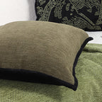 SOGA 45cm Soft Olive Green Square Decorative Pillowcase
