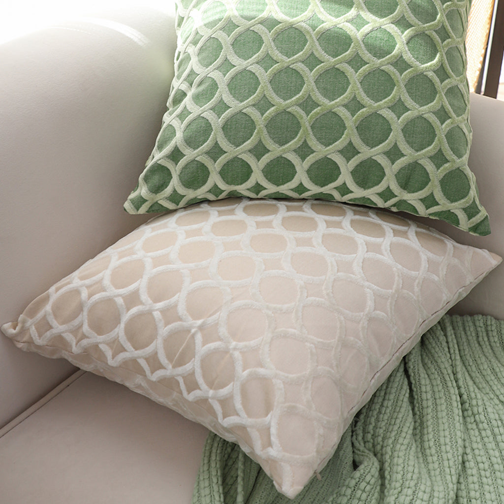 SOGA 45cm Quilted Diamond Pillowcase