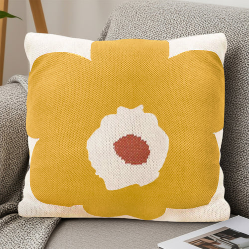 SOGA 2-Pack 45cm Sunshine Bloom Pillowcases – Bright Floral Decorative Cushion Covers for Sofa, Bed & Home Décor