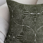 SOGA 45cm Modern Boho Green Tufted Pillowcase