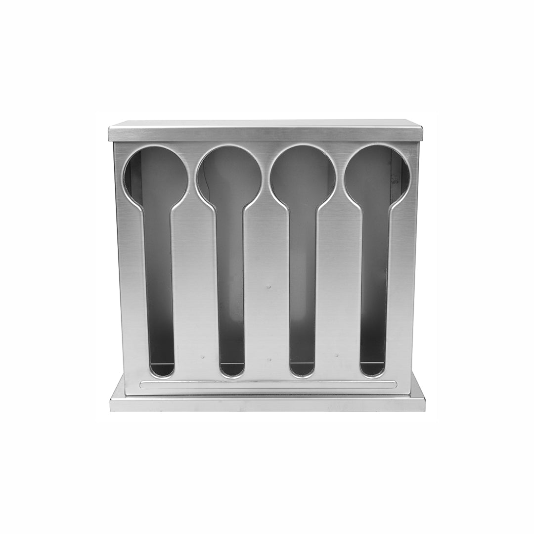 SOGA 2X Stainless Steel Buffet Restaurant Spoon Utensil Holder Storage Rack 4 Holes