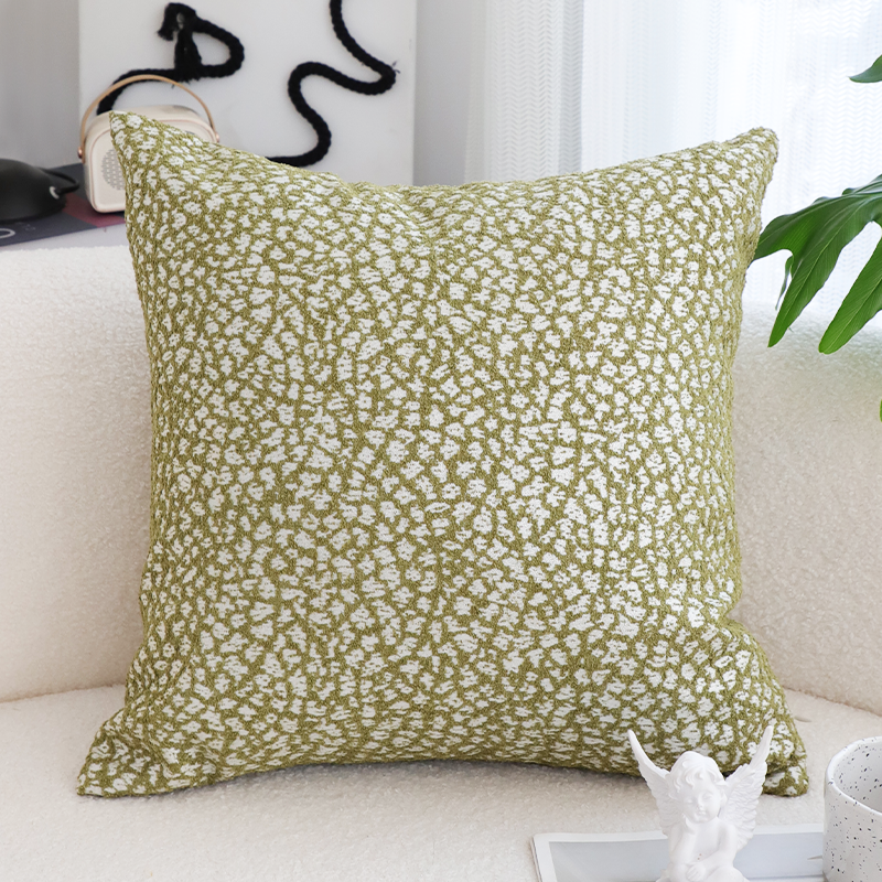 SOGA 45cm  Modern Olive Green Pillowcase – Textured Style for Any Space