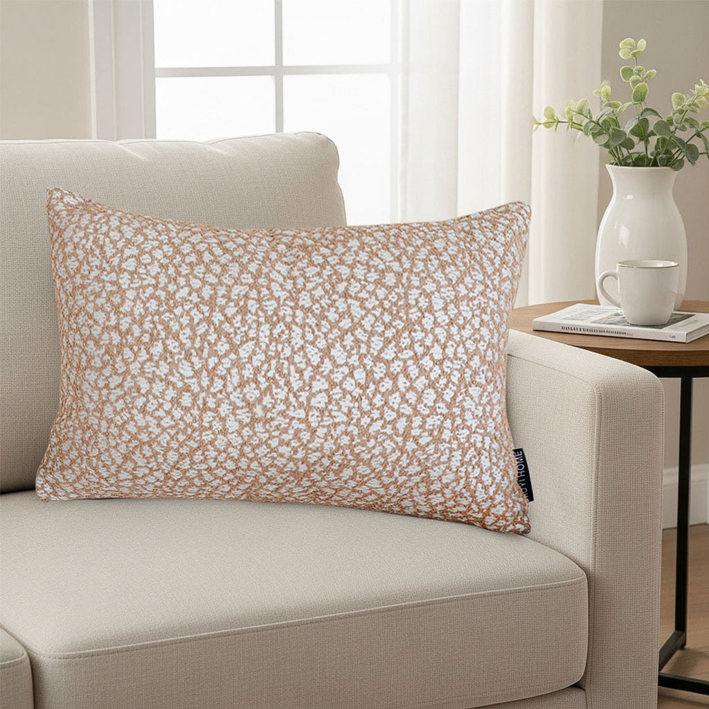 SOGA 30x50cm Accessorize Dezi Cream Geometric Lumbar Pillowcase