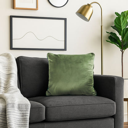 SOGA 45cm Velvet Pillowcase (Sage Green)
