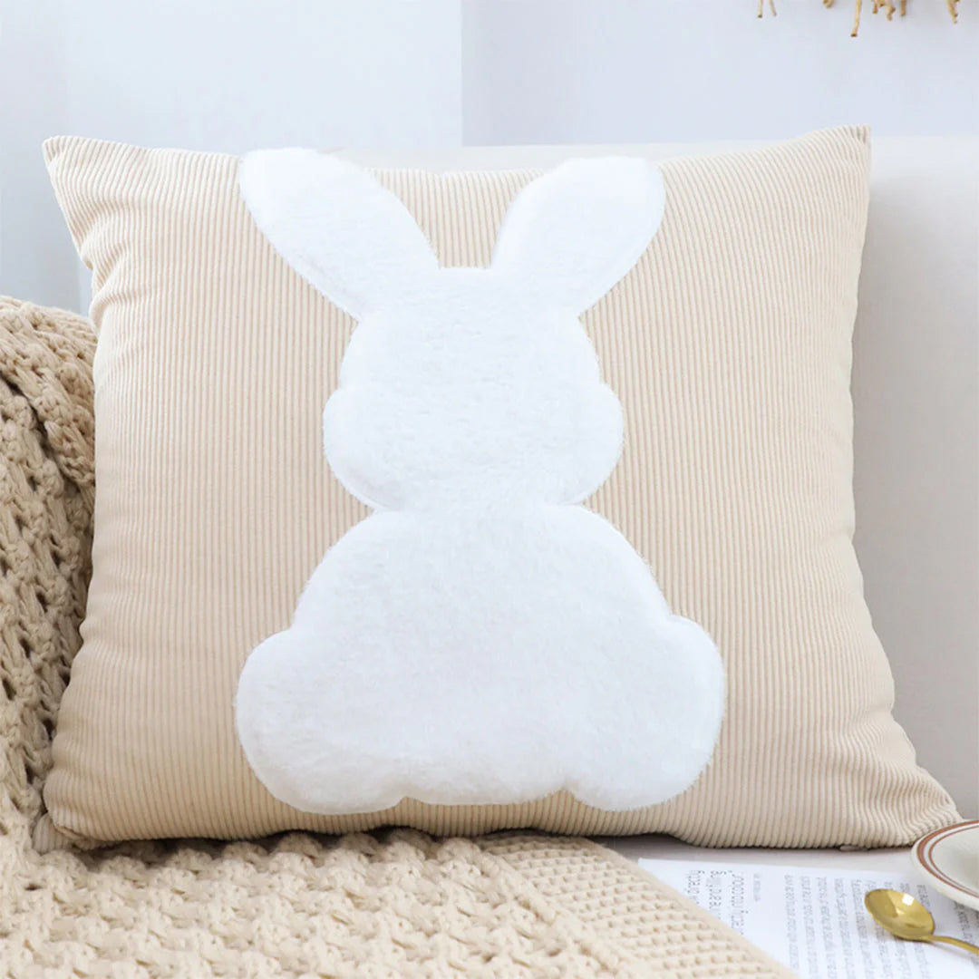 SOGA 45cm White Bunny Pillowcase