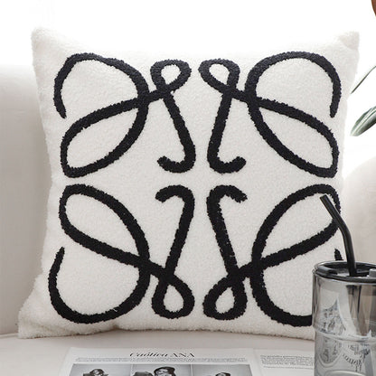 SOGA 45cm  Modern Art Loop Pillowcase