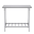SOGA Commercial Catering Kitchen Stainless Steel Prep Work Bench Table 100*70*85cm