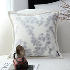 SOGA 45cm Gray Floral Pillowcase