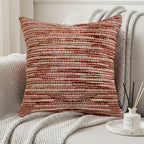 SOGA 45cm Rust-Toned Woven Pillowcase