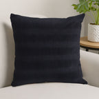 SOGA 45cm Luxurious Black Velvet Polyester Throw Pillow Cover