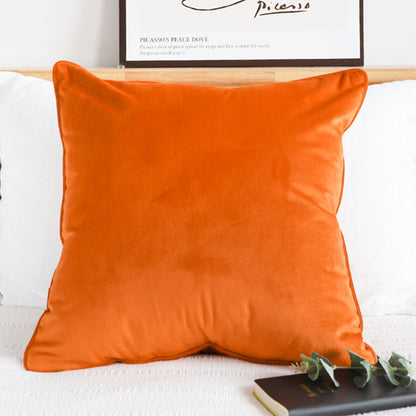 SOGA 45cm Velvet Pillowcase (Vibrant Orange)