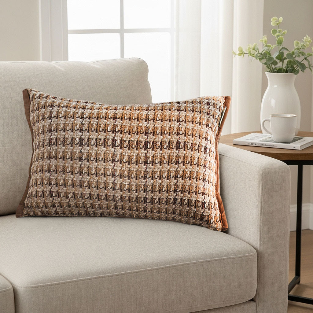 SOGA 30x50cm Modern Brown Rectangular Pillowcase