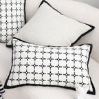 SOGA 2X 30x50cm Rectanngular Nordic Monochrome Pattern Pillowcase