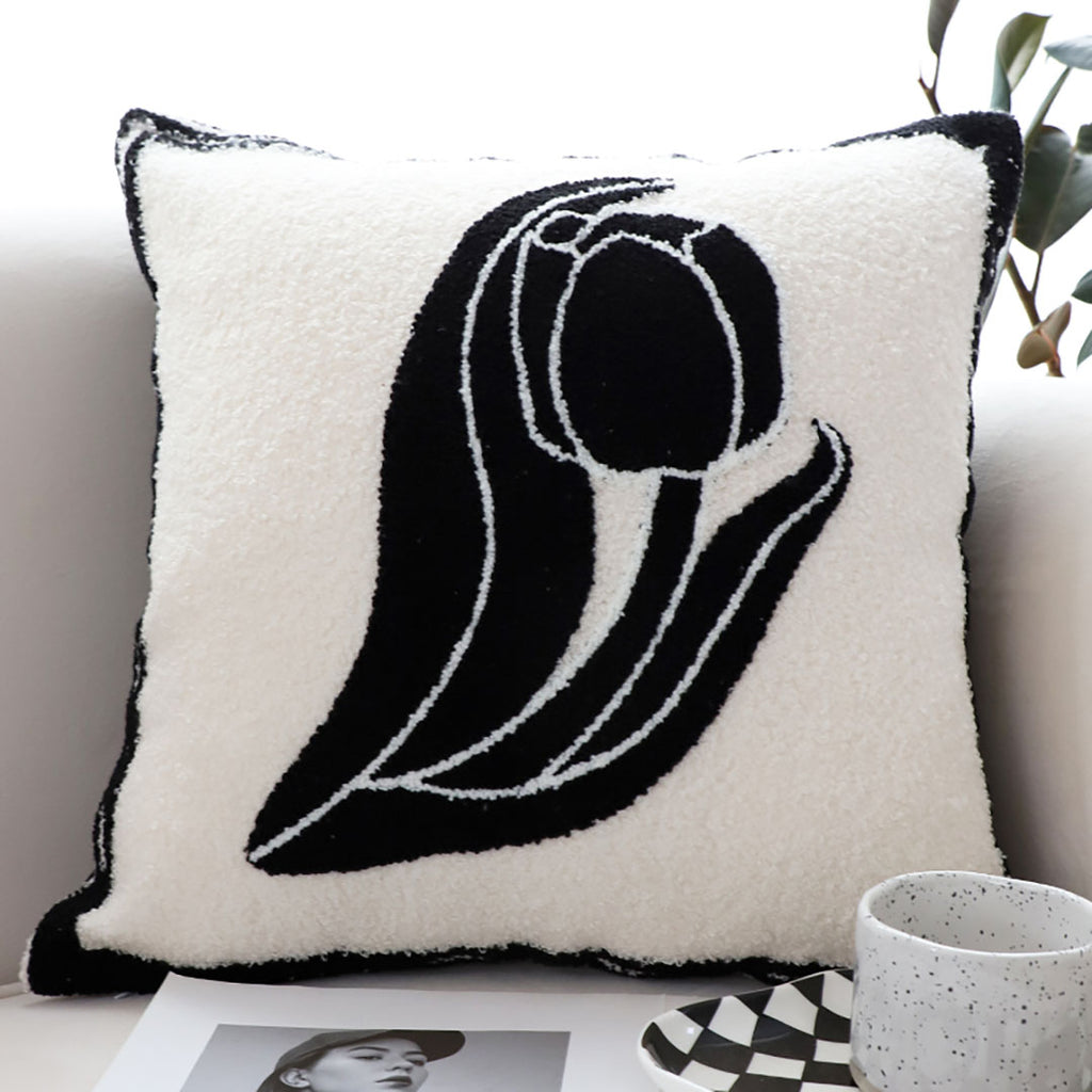 SOGA 45cm Abstract Swan Pillowcase
