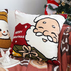 SOGA 45cm Embroidered Santa Claus Christmas Pillow - Bring Home the Cheer