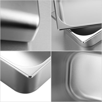 SOGA  Gastronom GN Pan Full Size 1/3 GN Pan 15cm Deep Stainless Steel Tray