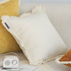 SOGA 45cm Cream White Pillowcase