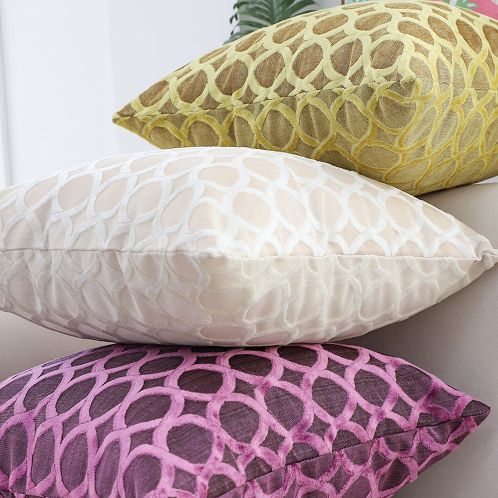 SOGA 45cm Quilted Diamond Pillowcase