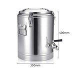 SOGA 7.93 Gallon Stainless Steel Insulated Stock Pot Dispenser with Tap