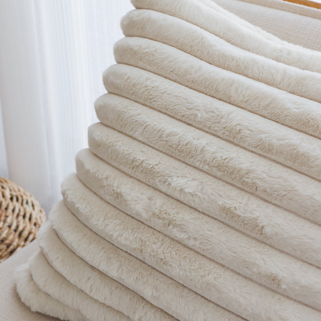 SOGA 45cm Boho Cream Tassel Throw Pillow Cover