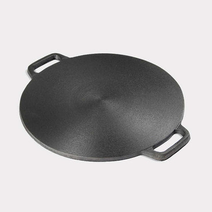 SOGA 2x Cast Iron Induction Crepes Pan Baking Cookie Pancake Pizza Bakeware