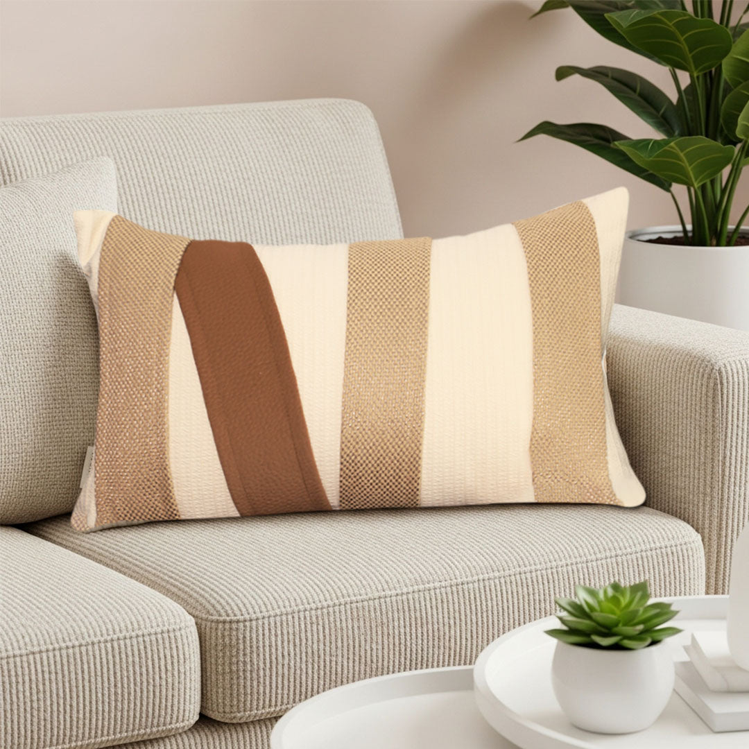 SOGA 2X 30x50cm Contemporary Striped Accent Pillowcase