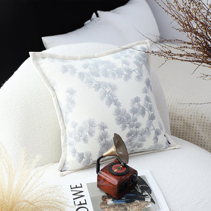 SOGA 45cm Gray Floral Pillowcase