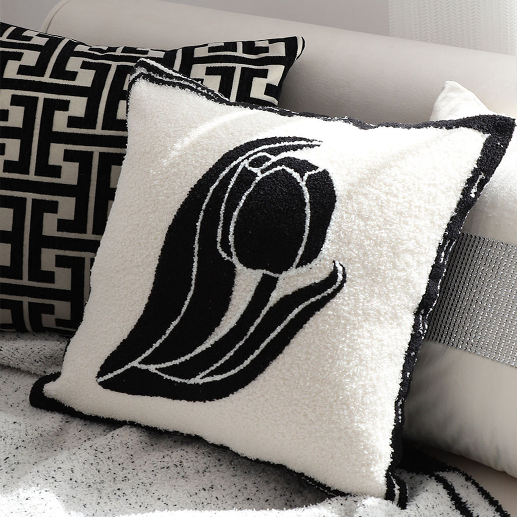 SOGA 45cm Abstract Swan Pillowcase