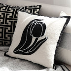 SOGA 45cm Abstract Swan Pillowcase