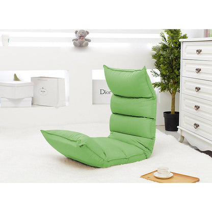 SOGA 2X Foldable Tatami Floor Sofa Bed Meditation Lounge Chair Recliner Lazy Couch Green