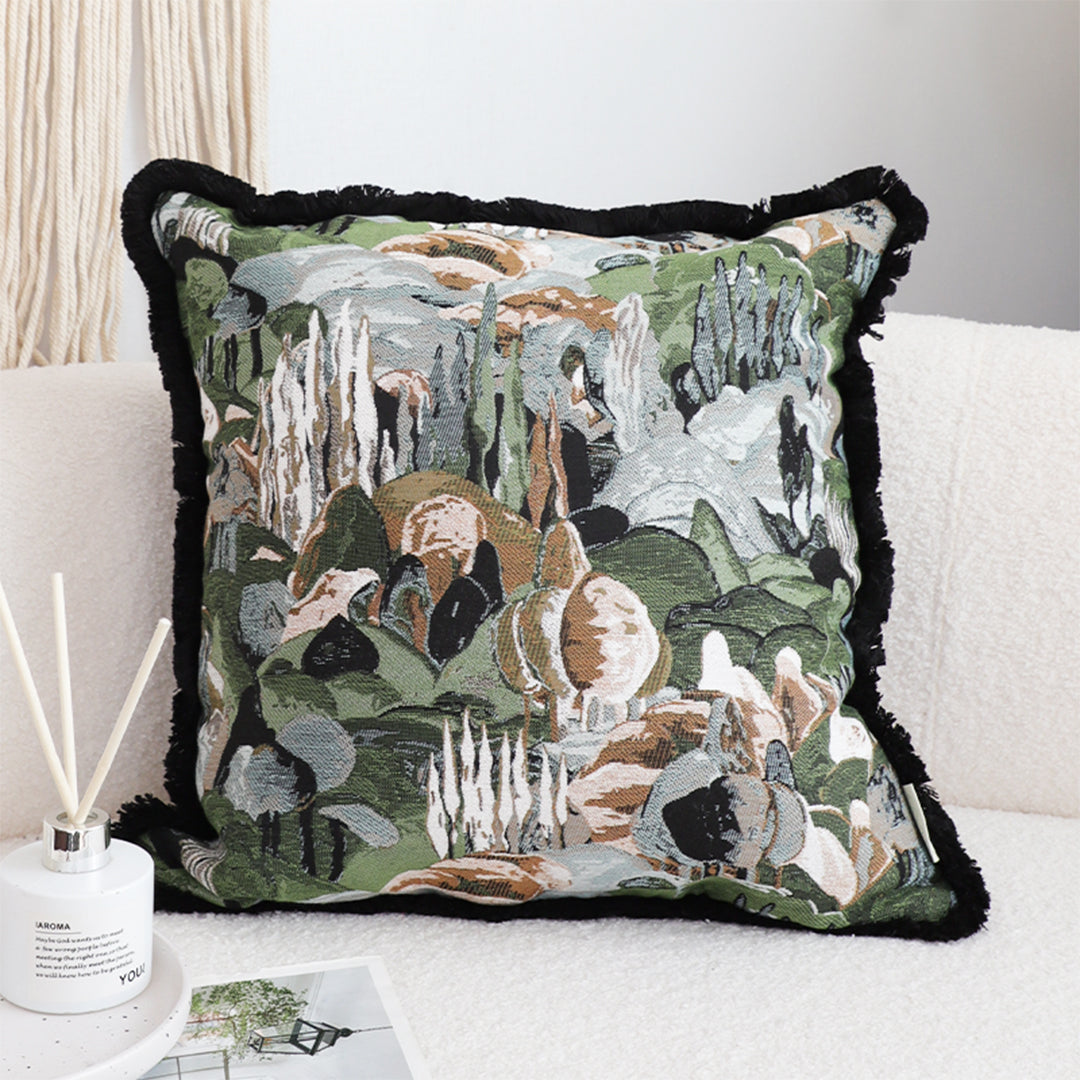 SOGA 45cm Artistic Landscape Tapestry Pillow Case