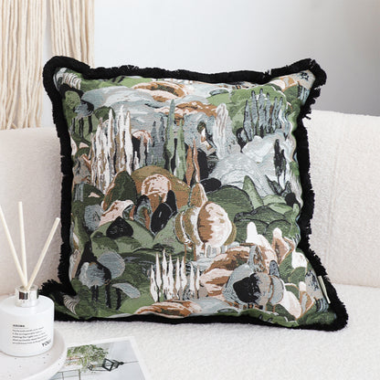 SOGA 45cm Artistic Landscape Tapestry Pillow Case