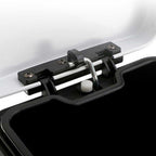 SOGA 2X Foot Pedal Stainless Steel Rubbish Recycling Garbage Waste Trash Bin Square 12L White