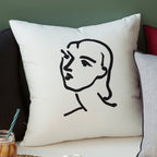 SOGA 45cm Abstract Portrait Pillowcase