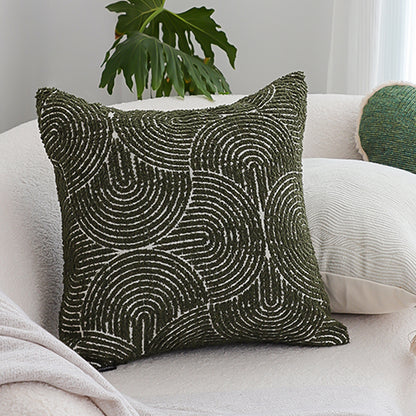 SOGA 45cm Modern Boho Green Tufted Pillowcase