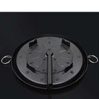 SOGA Portable Korean BBQ Butane Gas Stove Stone Grill Plate Non Stick Coated Round