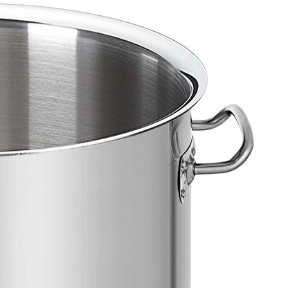 SOGA Stainless Steel No Lid Brewery Pot 50L With Beer Valve 40*40cm