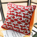 SOGA 2X 45cm Ginkgo Leaf Pillowcase (Red)