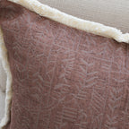 SOGA 45cm Victorian Rose Embroidered Chocolate Pillowcase