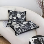 SOGA 30X50cm Modern Black & White Abstract Lumbar Pillowcase