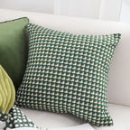 SOGA 45cm Forest Green Geometric Pillow Cover