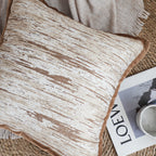 SOGA 45cm Rustic Wood-Inspired Cushion Cover