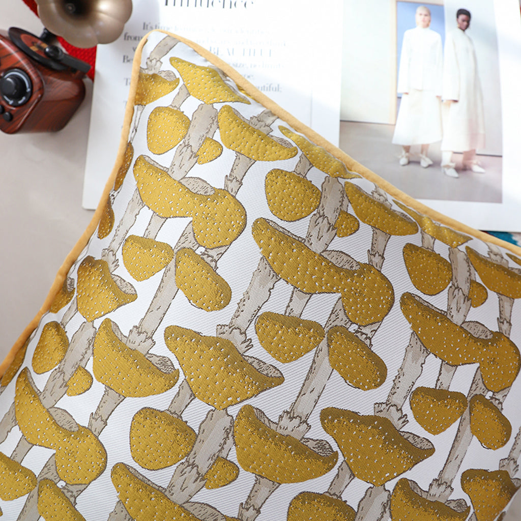 SOGA 2X 45cm Ginkgo Leaf Pillowcase (Yellow)