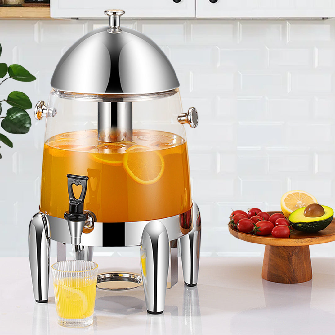 SOGA Stainless Steel 3.2 Gal Beverage Dispenser Hot and Cold Juice Water Tea Chafer Urn Buffet Drink Container Jug